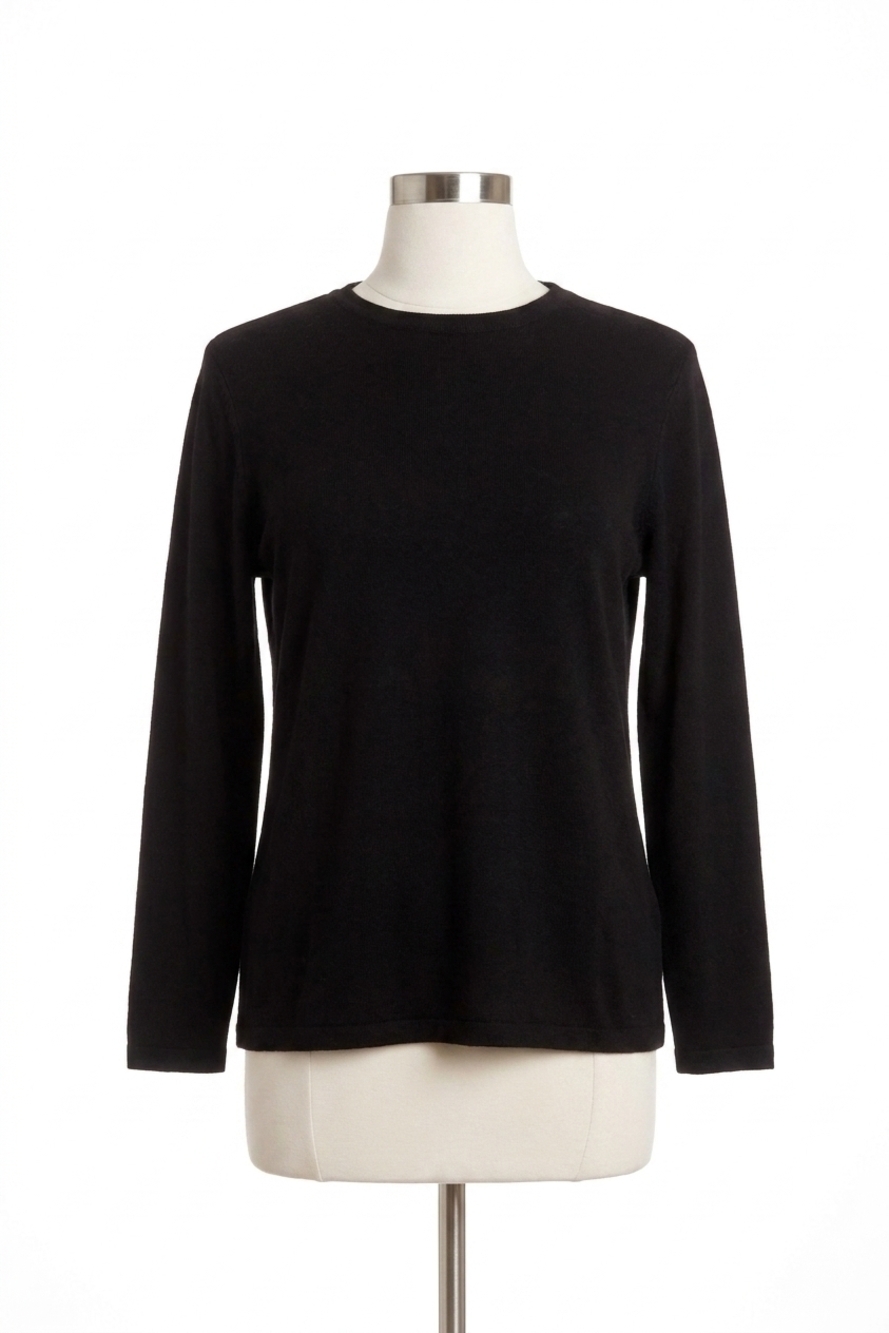 NEW FRENCH KYSS supersoft mock neck pullover in black
